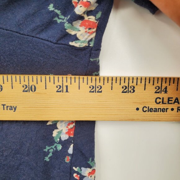 Lucky Brand Floral Peasant Square Neck Knit Blouse Top Women Size Large - Picture 9 of 11